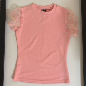 Pink polkadot sleeve BUSINESS shirt